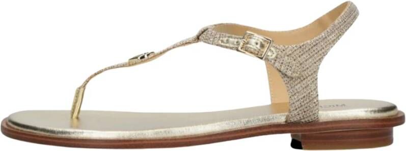 MICHAEL KORS Sandalen Dames Mallory Thong Maat: 40 Materiaal: Leer Kleur: Goud - Foto 4
