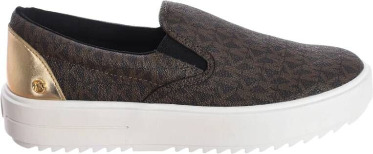 Michael Kors Gouden Moccasin Sneakers Brown Dames