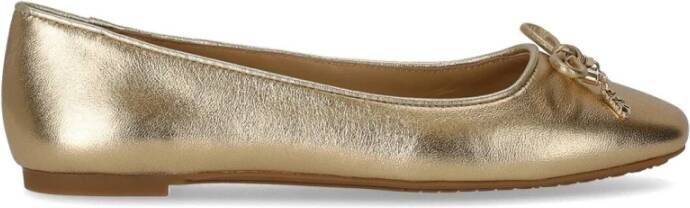 Michael Kors Gouden Nori Ballet Flat met Gewatteerde Binnenzool Geel Dames