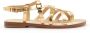 Michael Kors Gouden platte sandalen met metalen details - Thumbnail 3