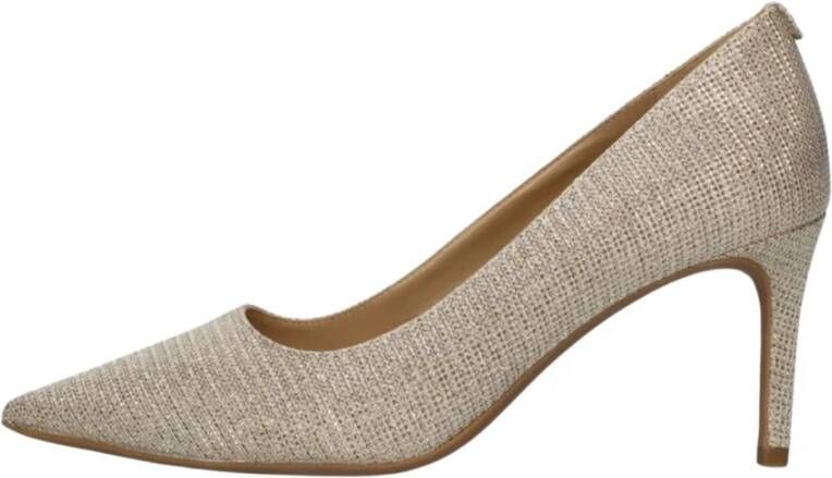 Michael Kors Gouden Puntige Neus Flex Pump Yellow Dames