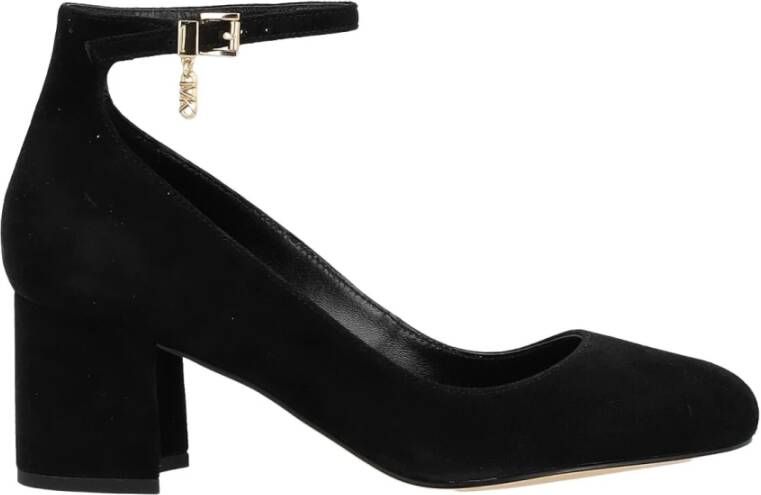 Michael Kors Vintage-geïnspireerde Perla pumps met blokhak Black Dames