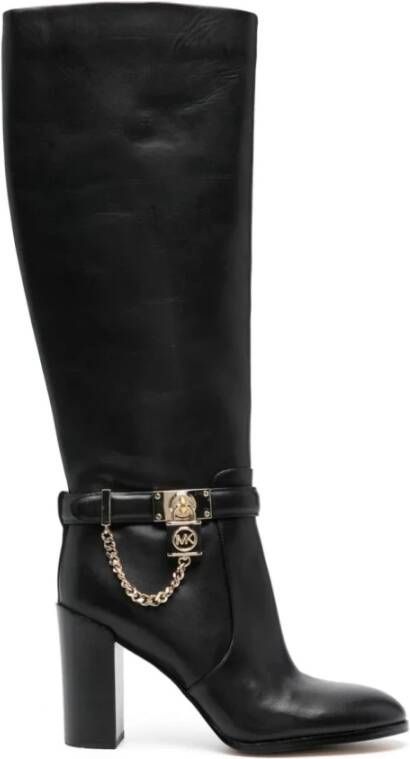 Michael Kors Hamilton Embellished Leather Boot Black Dames
