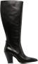 Michael Kors Dover Leather Knee Boot Black Dames - Thumbnail 1