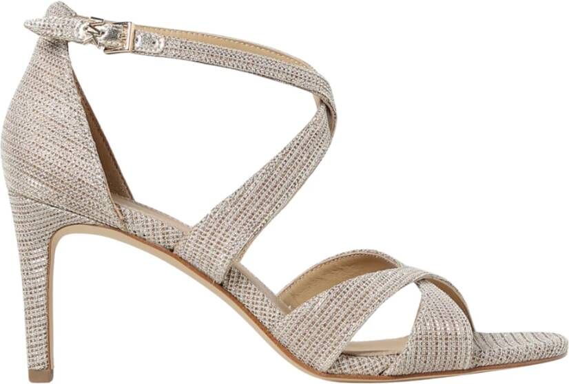 Michael Kors Gouden Gevlochten Enkelband Sandalen Yellow Dames - Foto 2