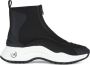 Michael Kors Hoge Dara Sneakers met Ritssluiting Black Dames - Thumbnail 1