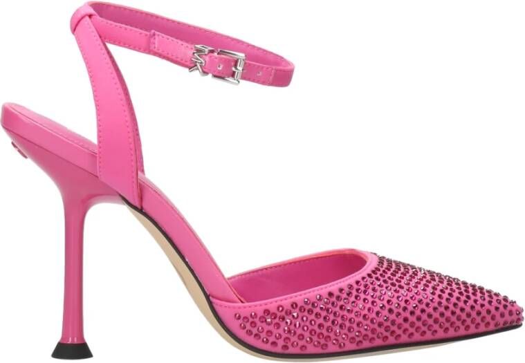 Michael Kors Imani Satin Slingbacks met Rhinestones Pink Dames