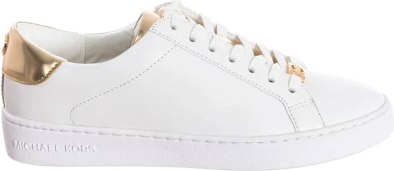 Michael Kors Irving Kanten Witte Gouden Sneaker Wit Dames - Foto 5