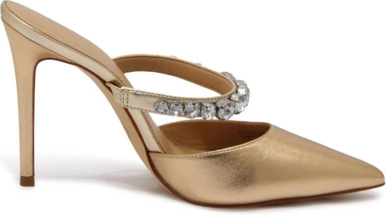 Michael Kors Jessa Mule Pump Metallic Leren Schoenen
