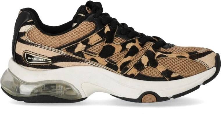 Michael Kors Low-Top Sneakers KIT TRAINER EXTREME ANIMALIER SNEAKER in beige