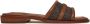 Michael Kors Leren Slide Sandaal met Logoprint - Thumbnail 1