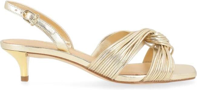 Michael Kors Licht Gouden Kitten Sandaal