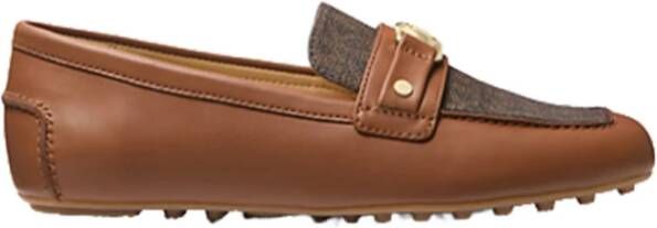 Michael Kors Logo Motief Leren Mocassin Schoen