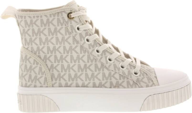 Michael Kors Gertie High Top Sneakers Beige Dames - Foto 3