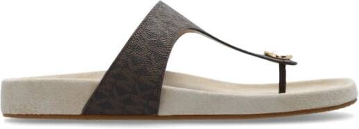Michael Kors Lucinda Sandal Logo Brown Dames