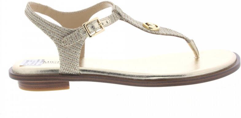 MICHAEL KORS Sandalen Dames Mallory Thong Maat: 40 Materiaal: Leer Kleur: Goud - Foto 5