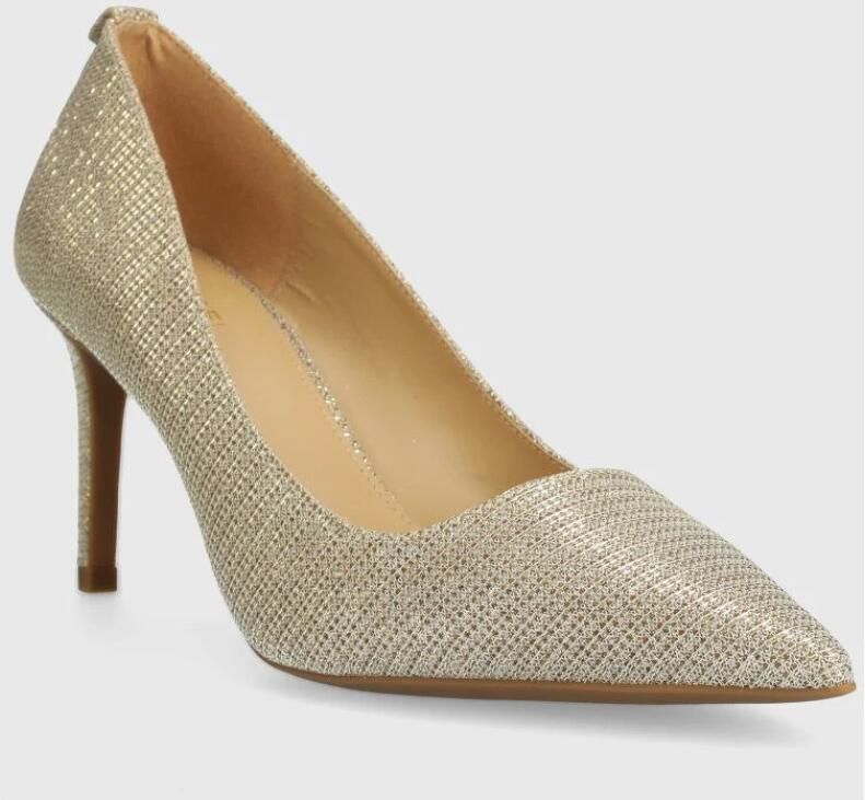 Michael Kors Elegante Hakken Vegan Lederen Schoenen Yellow Dames