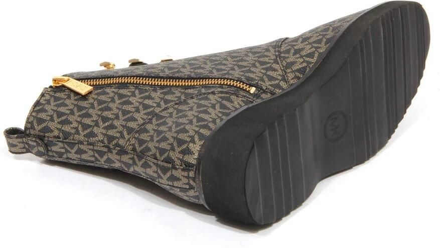 Michael Kors Anfibio Haskell Zwart Goud Bootie - Foto 4