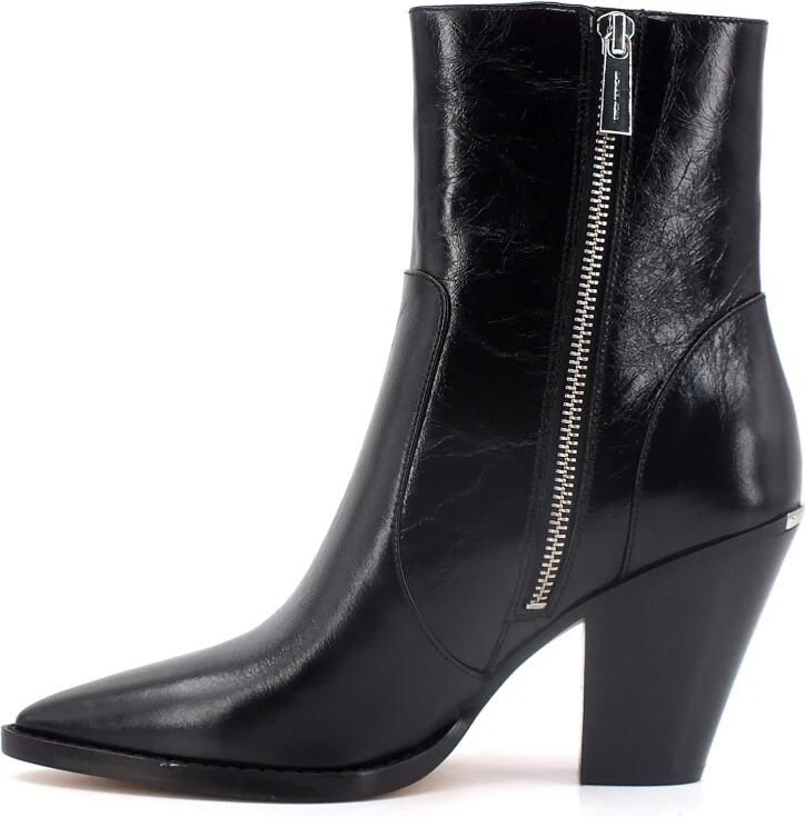Michael Kors Zwarte Leren Texaanse Laars Dover Black Dames - Foto 3