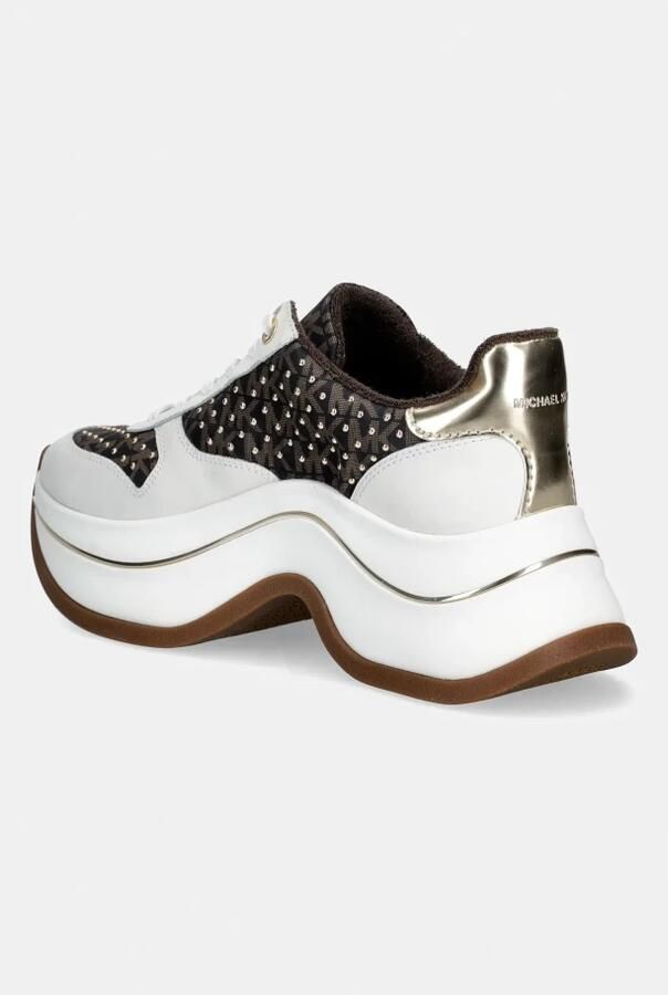 MICHAEL Kors Sneakers laag 'ARLA' bruin lichtbruin goud wit - Foto 2