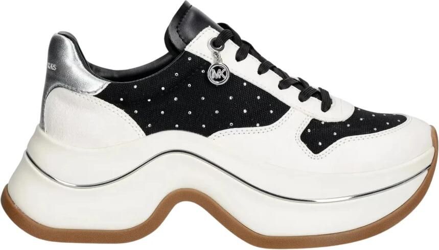 MICHAEL Kors Sneakers laag 'ARLA' beige zwart zilver offwhite