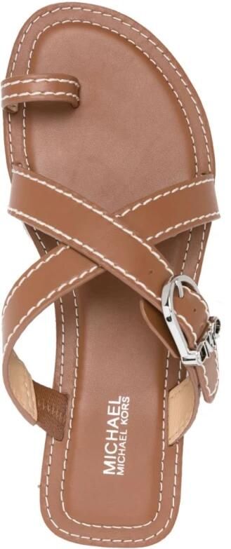 Michael Kors Ashton Leren Platte Sandaal - Foto 2