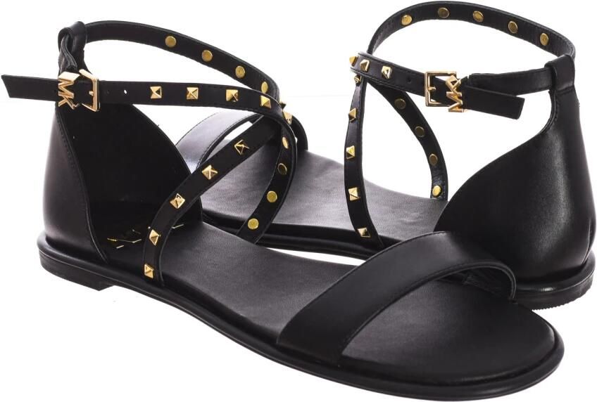 Michael Kors Astrid Studs Leren Platte Sandaal - Foto 2