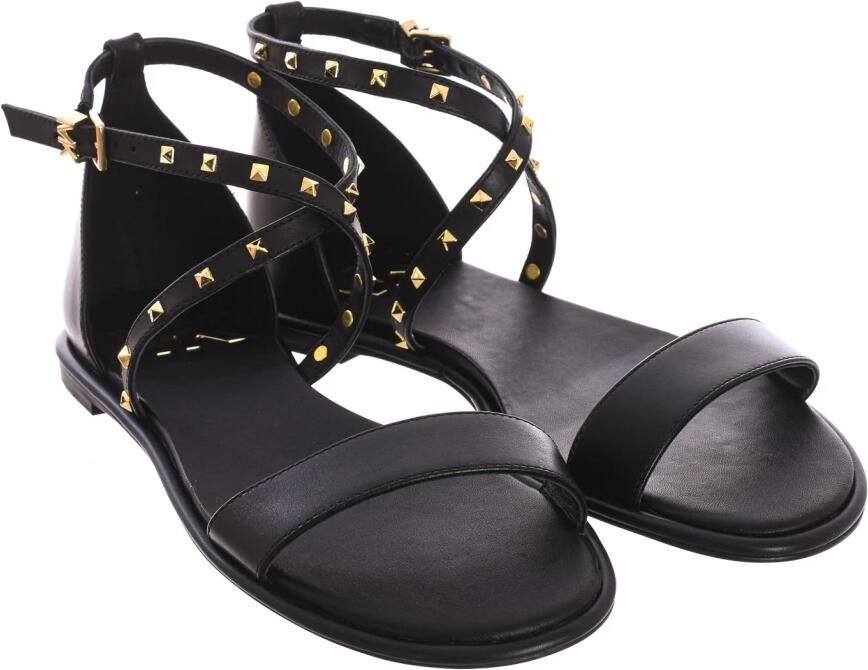 Michael Kors Astrid Studs Leren Platte Sandaal - Foto 3