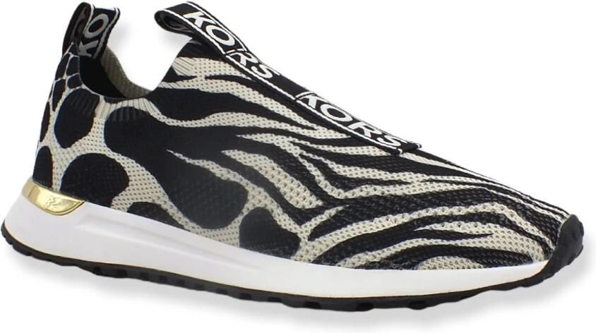 Michael Kors Bodie Logo Tape Printed Mesh Slip-On Trainer