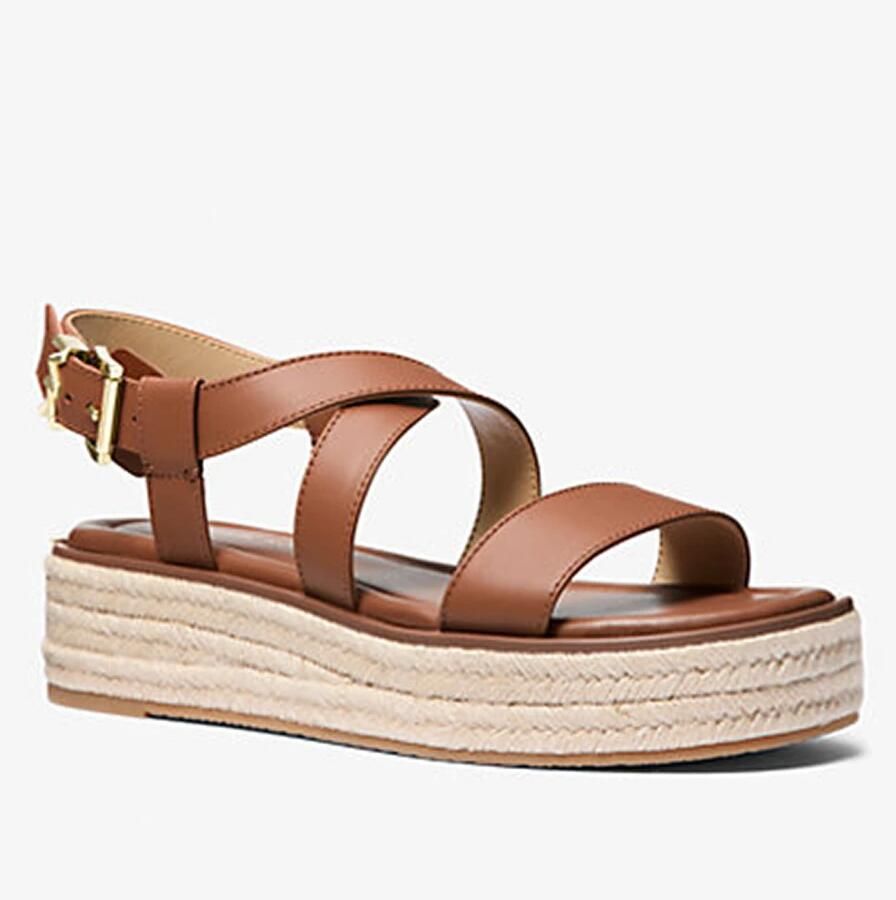 Michael Kors Lynn Bruin Platform Sandaal