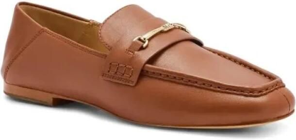 Michael Kors Bruin Leren Platte Schoenen