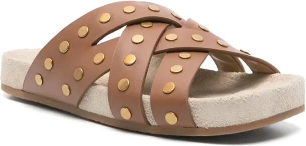 Michael Kors Bruine Casual Platte Sandaal