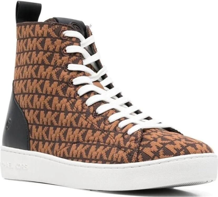 Michael Kors Bruine Gebreide High Top Sneakers Brown Dames - Foto 3