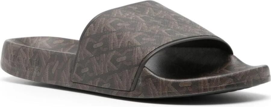 Michael Kors Bruine Slide Slippers voor Vrouwen