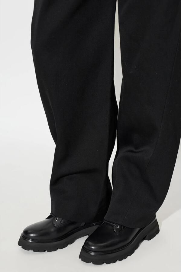 Michael Kors Caleb Leren Veterboot met Profielzool