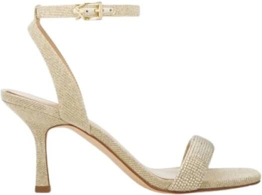 Michael Kors Carrie Embellished Glitter Chain-Mesh Sandaal