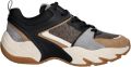 Michael Kors Sneakers laag 'CHASE' brokaat donkerbruin grijs zwart - Donkergrijs/Bruin/Zwart