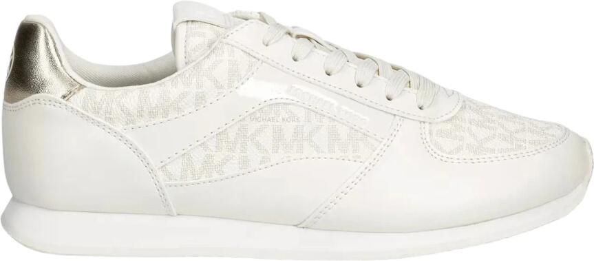 MICHAEL Kors Sneakers laag 'CINDY' ivoor donkerbeige goud