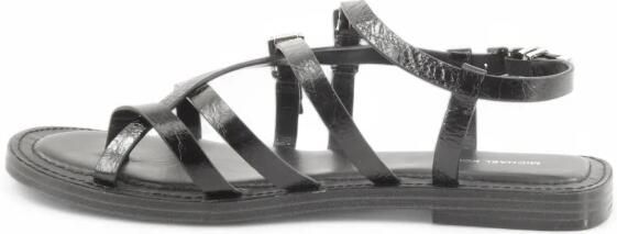 Michael Kors Gekraakte Afwerking Platte Sandaal - Foto 2