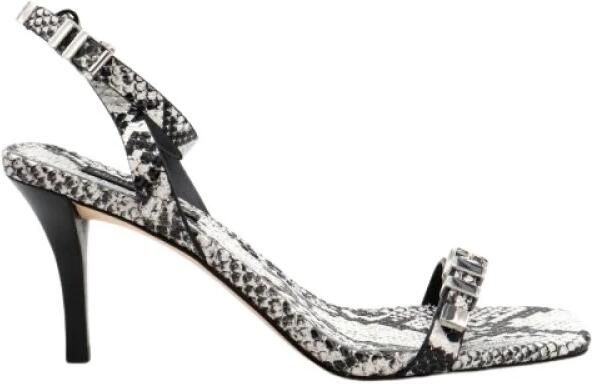 Michael Kors Darrington Sandalen van slangenleer