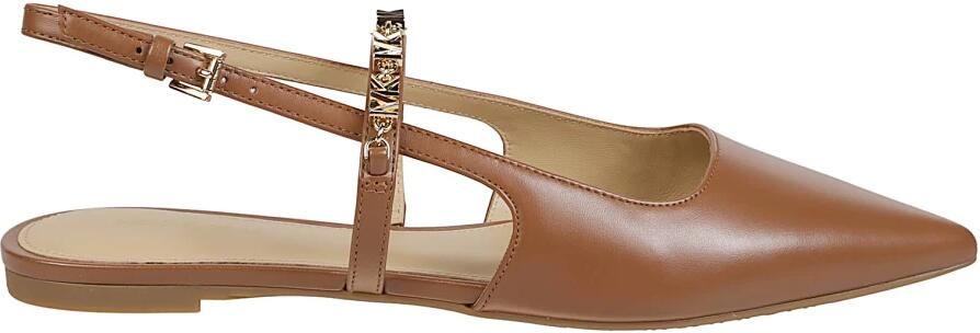Michael Kors Dina Flex Leren Slingback Ballerina