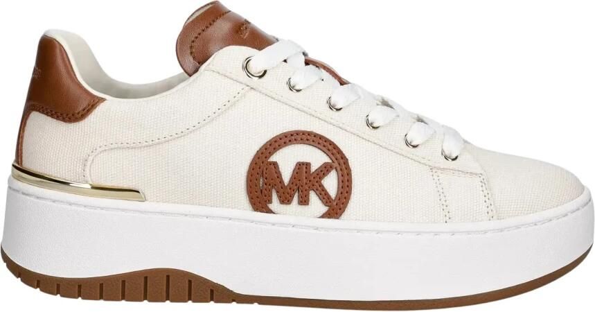 MICHAEL Kors Sneakers laag 'DOTTIE' crème chocoladebruin