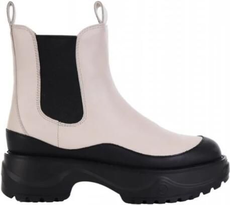 Michael Kors Stijlvolle Leren Laarzen voor Vrouwen White Dames - Foto 2