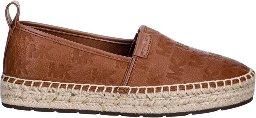 Michael Kors Elias Logo-Embossed Leren Espadrille