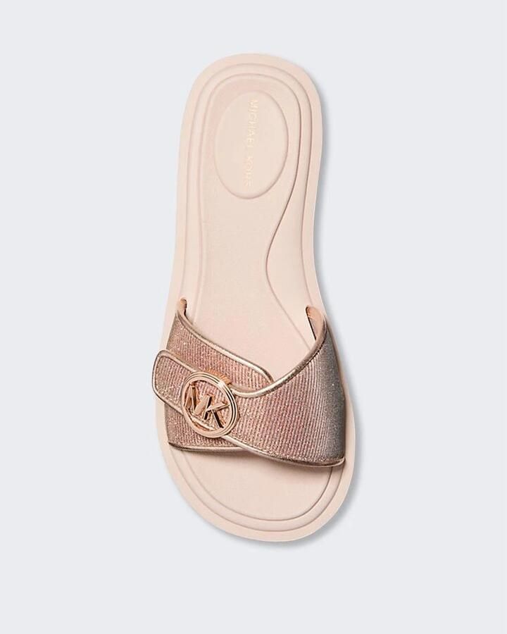 Michael Kors Glitter Chain Mesh Logo Slide Sandal - Foto 2
