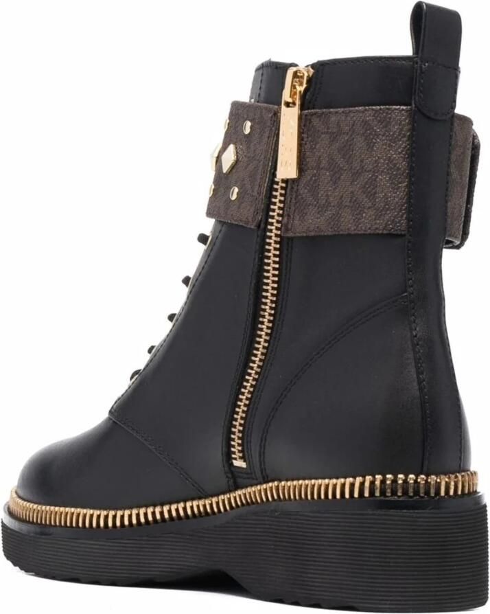 Michael Kors Haskell Studded Logo Leren Veterlaars - Foto 3