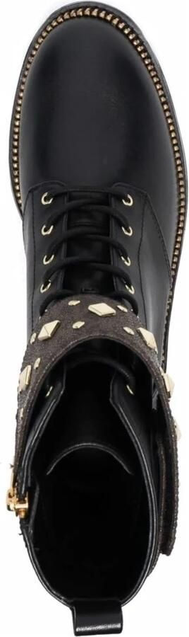 Michael Kors Haskell Studded Logo Leren Veterlaars - Foto 4