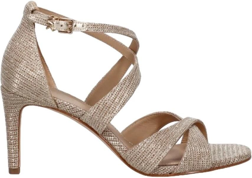 Michael Kors Gouden Gevlochten Enkelband Sandalen Yellow Dames - Foto 3