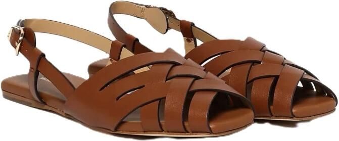 Michael Kors Sandalen Irene Sling Flat in bruin - Foto 3