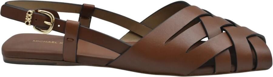 Michael Kors Irene Woven Leather Slingback Sandal